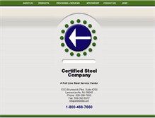 Tablet Screenshot of certifiedsteel.com